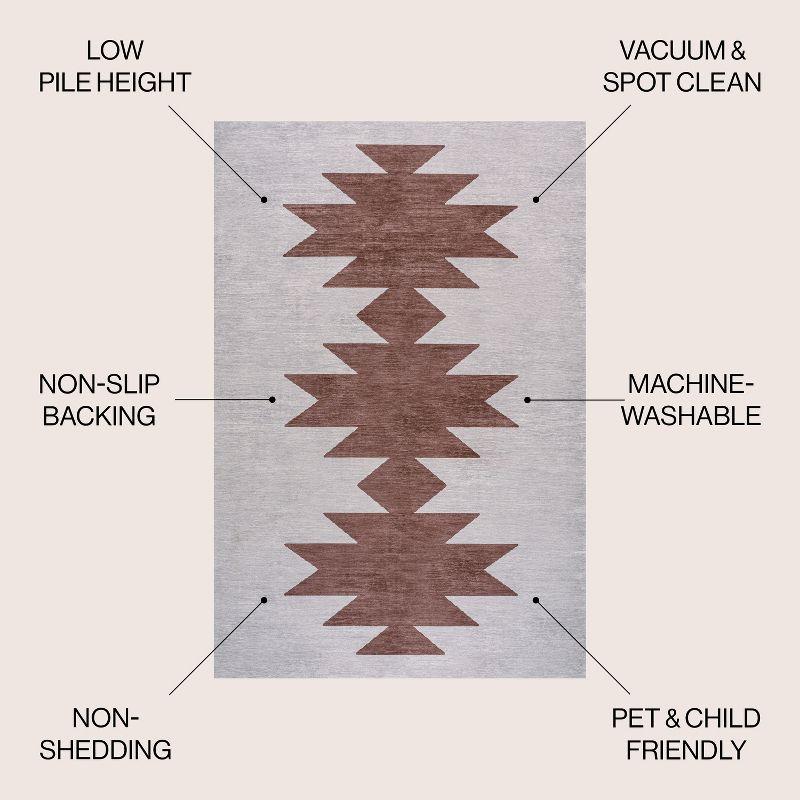 Chayton Minimalist Geometric Machine-Washable Area Rug - JONATHAN Y