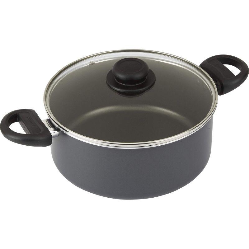 GoodCook 4.7qt Everyday Dutch Oven with Lid: Nonstick Aluminum, Dishwasher-Safe, Gas & Electric Compatible, 14.5" Diameter