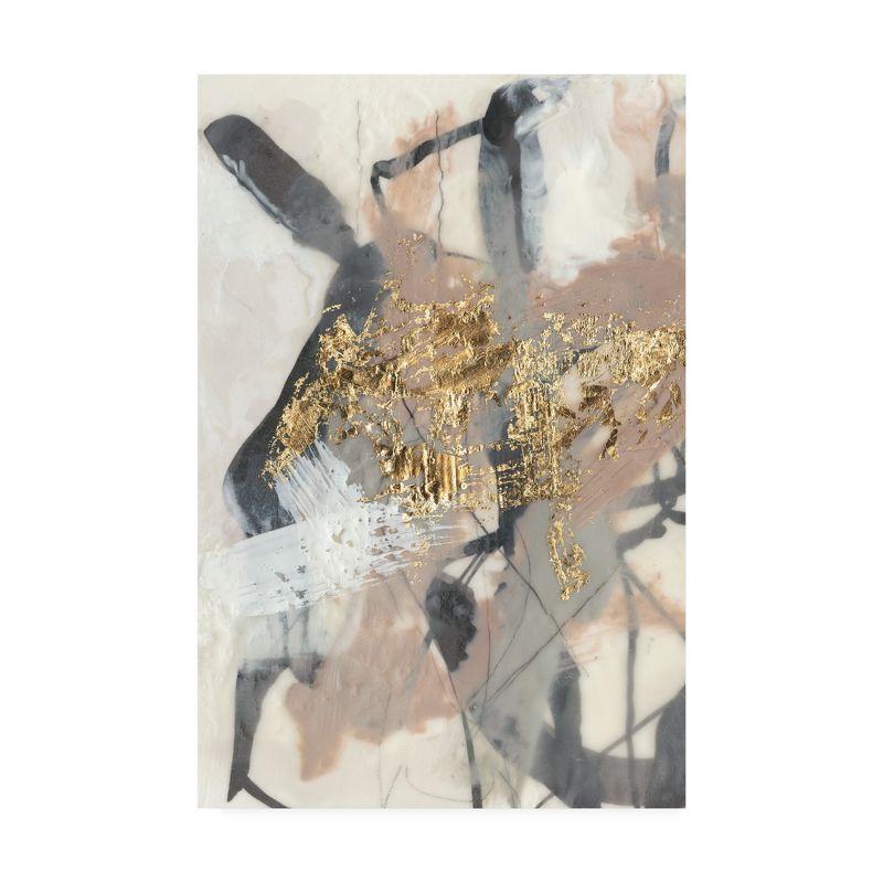 Trademark Fine Art -Jennifer Goldberger 'Golden Blush I' Canvas Art