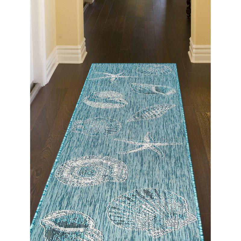 Liora Manne Carmel  Indoor/Outdoor Rug  Aqua..