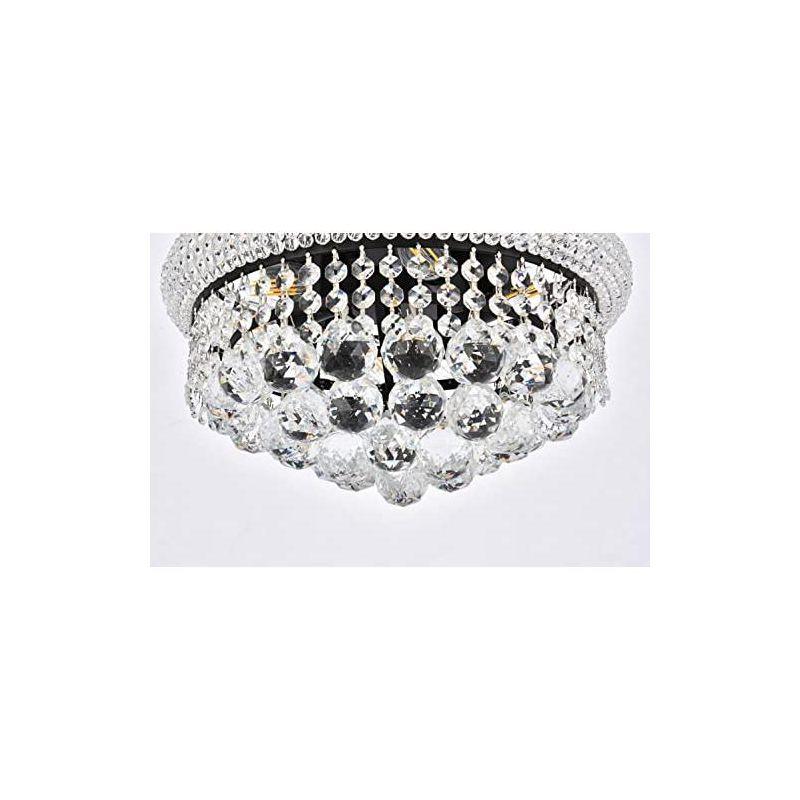 Elegant Lighting Primo 6 light Chrome Flush Mount Clear Royal Cut Crystal