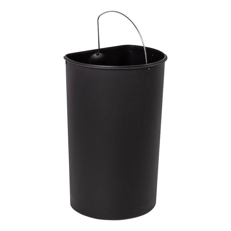 Honey-Can-Do 40L Semi Round Stainless Steel Step Trash Can