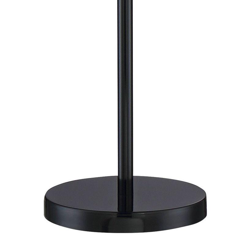 360 Lighting Bingham Modern Torchiere Floor Lamp with Side Lights 71 1/2" Tall Black Metal White Shade for Living Room Reading Bedroom Office House