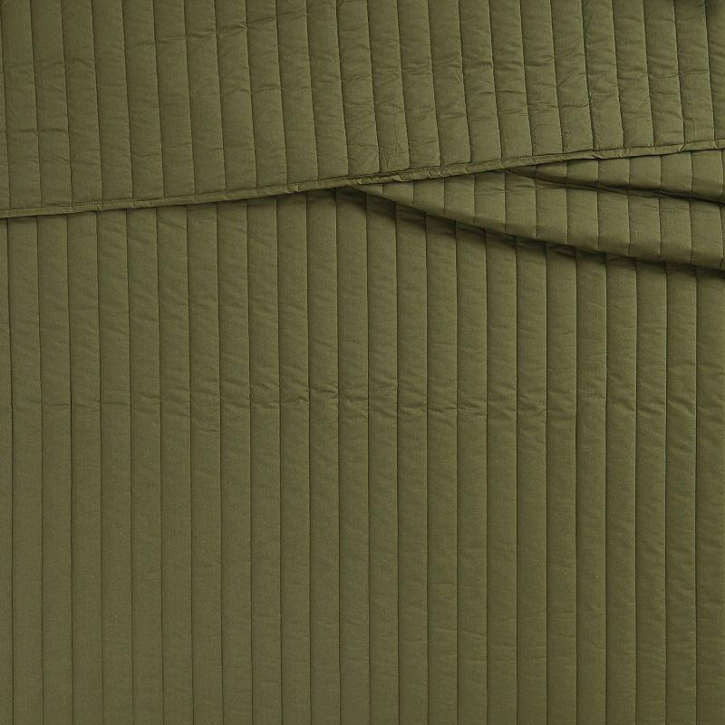 Brooklyn Loom Oversized Cotton Percale 3 Piece Quilt Set