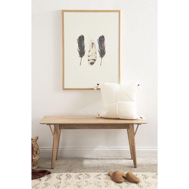 Kate and Laurel McCutcheon Rectangle Wooden Bench