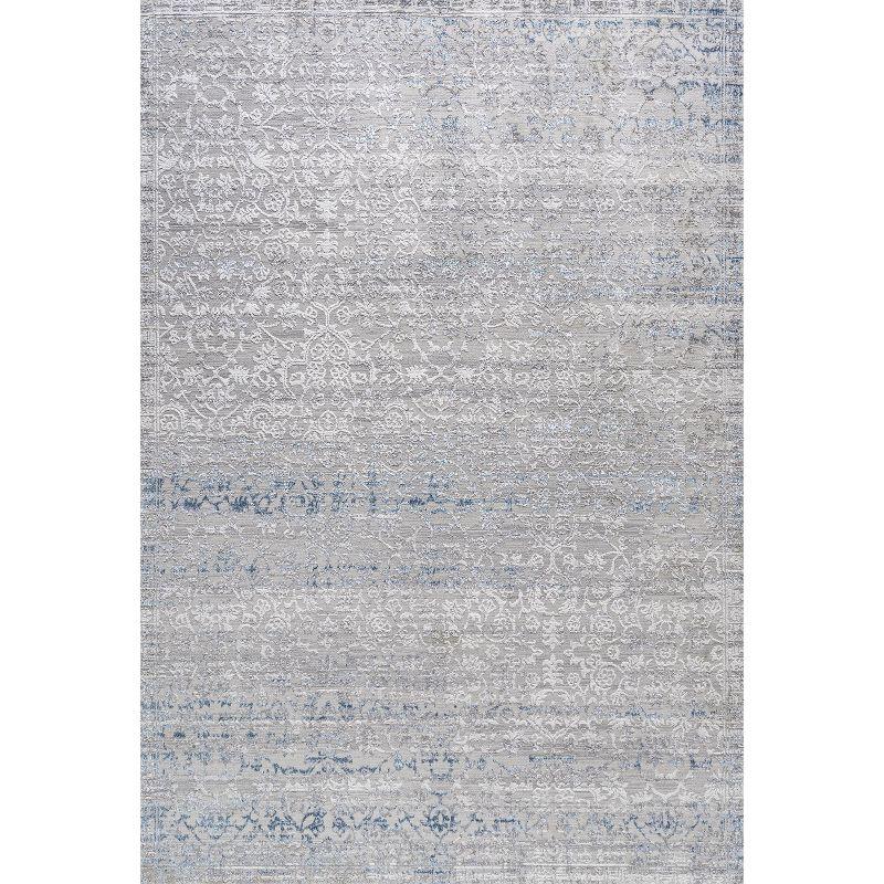 3'x5' Tidal Modern Strie' Area Rug, Gray/Blue - JONATHAN Y