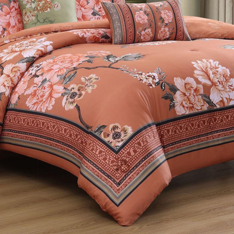 BeBeJan Bebejan Rossana 100% Cotton Sateen 5 Piece Reversible Comforter Set