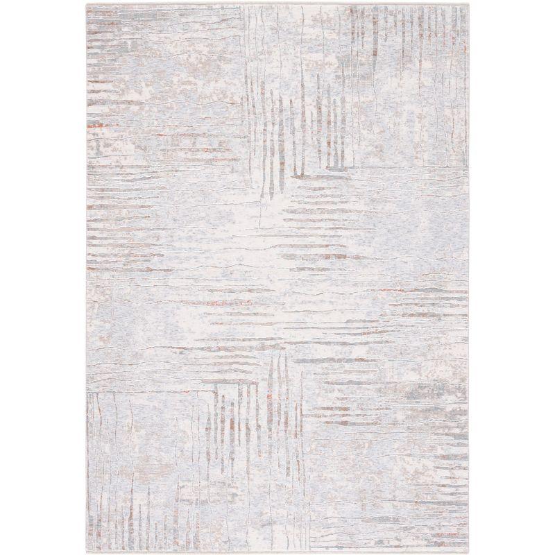 Sapphire Bliss 8'x10' Hand-Knotted Viscose Rectangular Area Rug