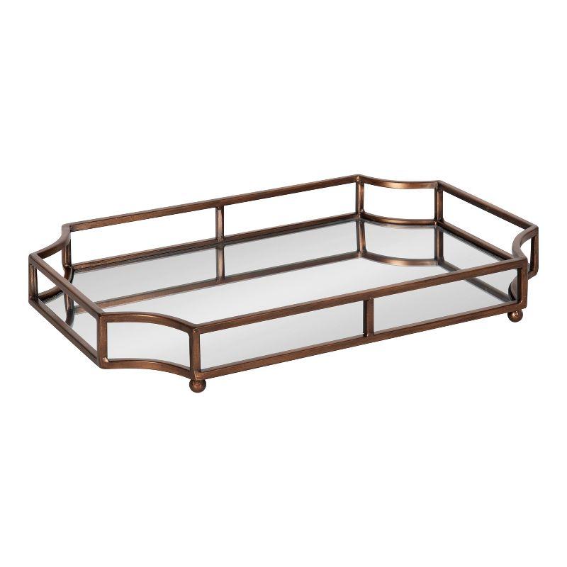 Kate and Laurel Ciel Tray, 19x13x3, Bronze