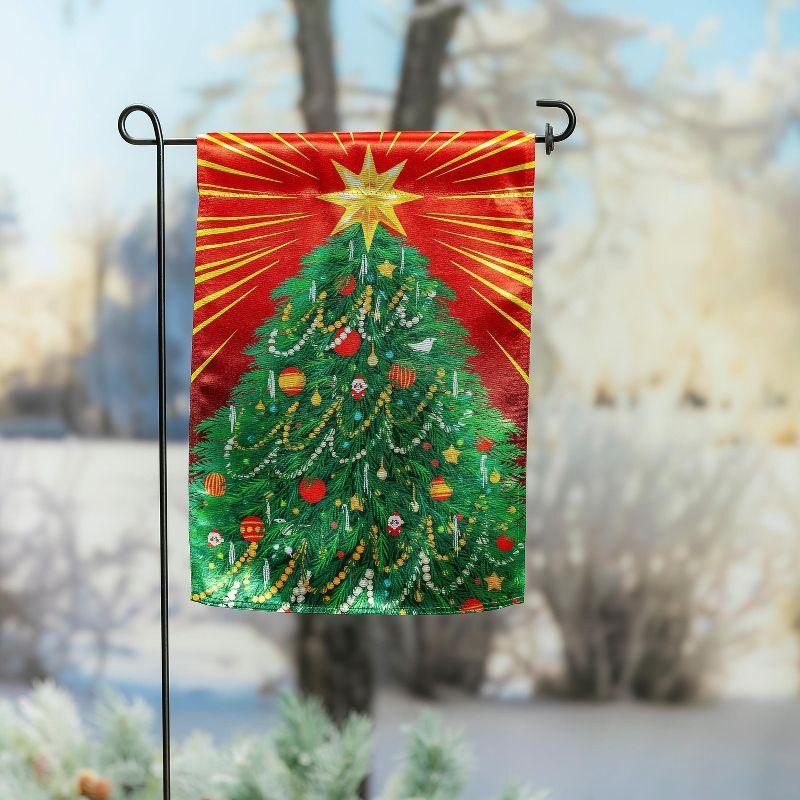 Evergreen Classic Christmas Tree Lustre Garden Flag 12 x 18 Inches Indoor Outdoor Decor