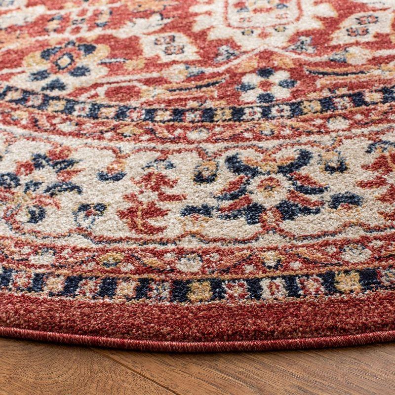 Charleston CHL412 Loomed Indoor Area Rug - Red/Ivory - 5'3"x7'6" - Safavieh