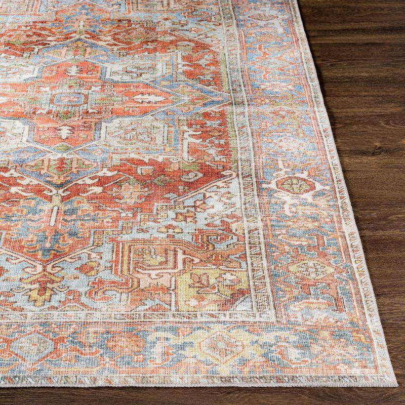 Livabliss 8'10"x12' Alanya Traditional Machine Washable Rug Brown