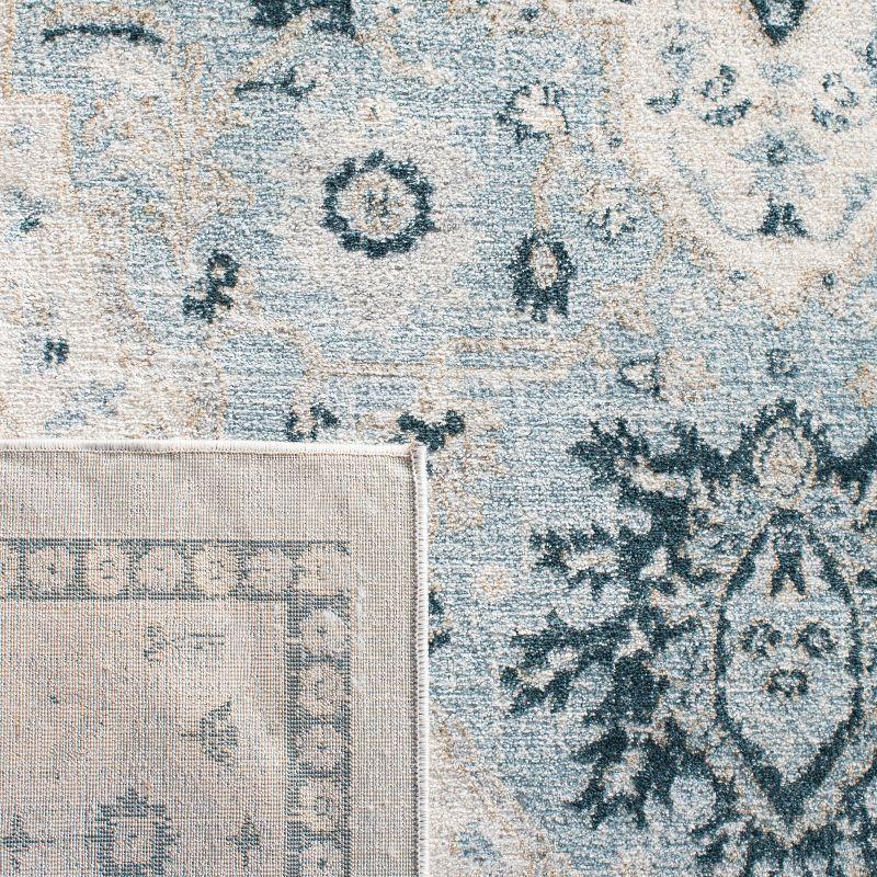 Isabella ISA936 Power Loomed Area Rug - Light Blue/Cream - 8'x10' - Safavieh