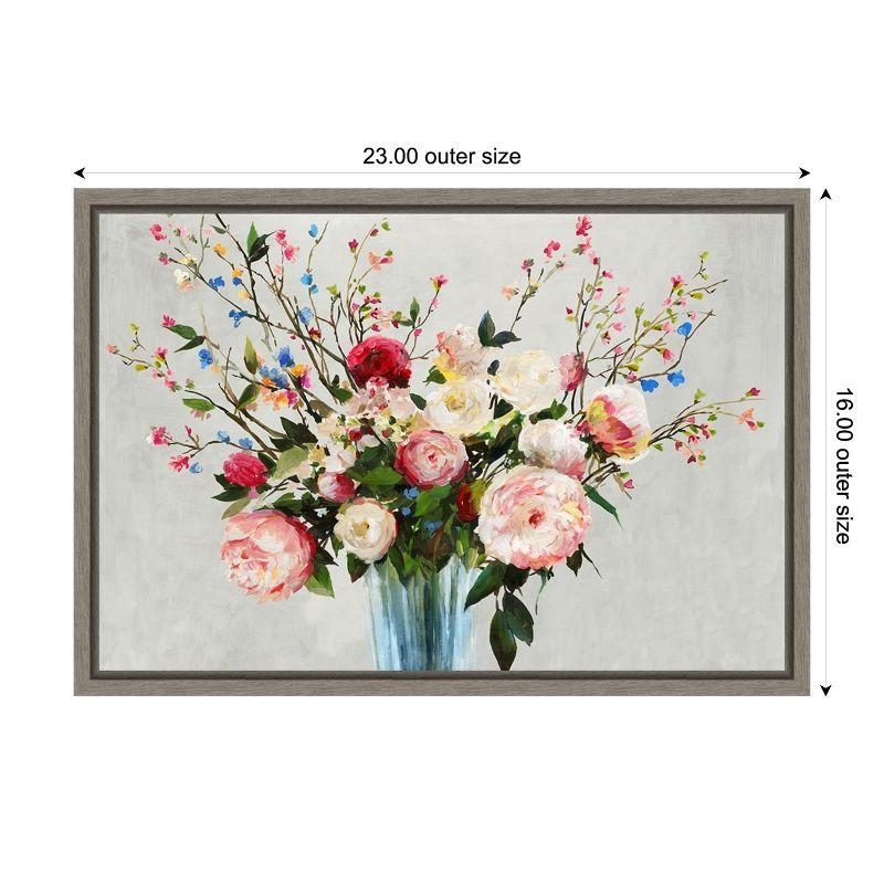 Amanti Art Grenada Flowers by Allison Pearce Canvas Wall Art Print Framed 23 x 16-in.