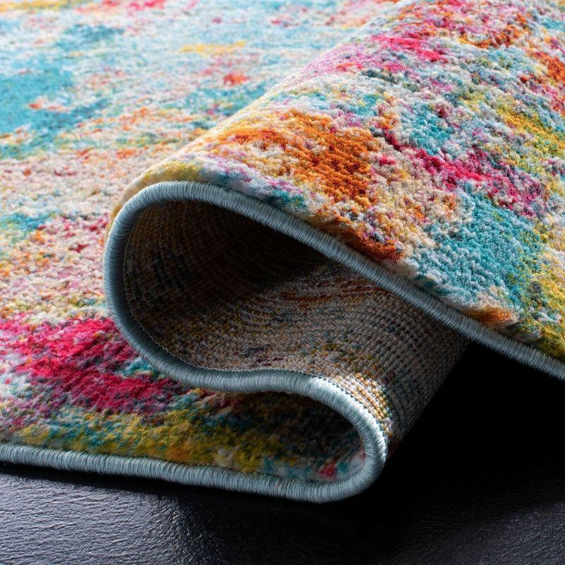Luxor LUX332 Power Loomed Area Rug - Aqua/Fuchsia - 4'x6' - Safavieh.