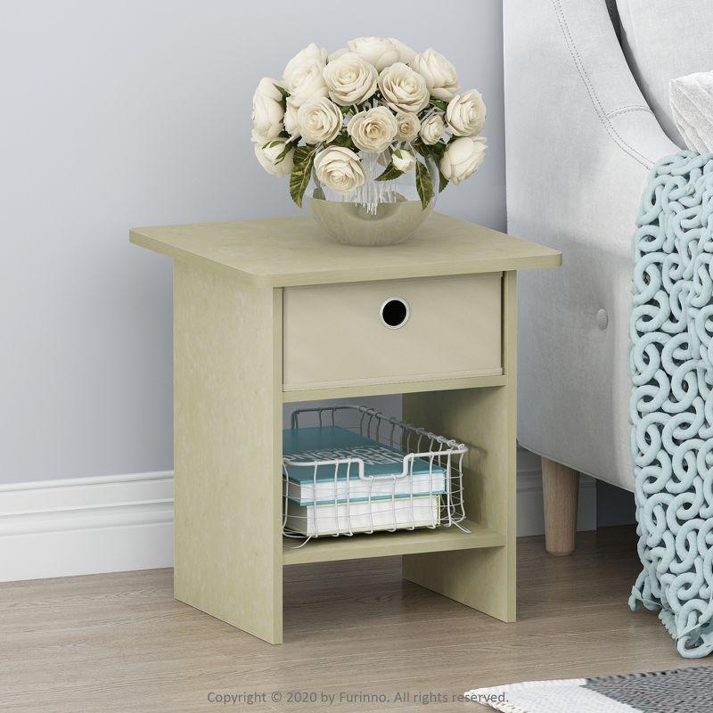 Furinno Modern Compact Computer Desk Writing Study Home Office Corner Desk with Storage Shelves,American/Black