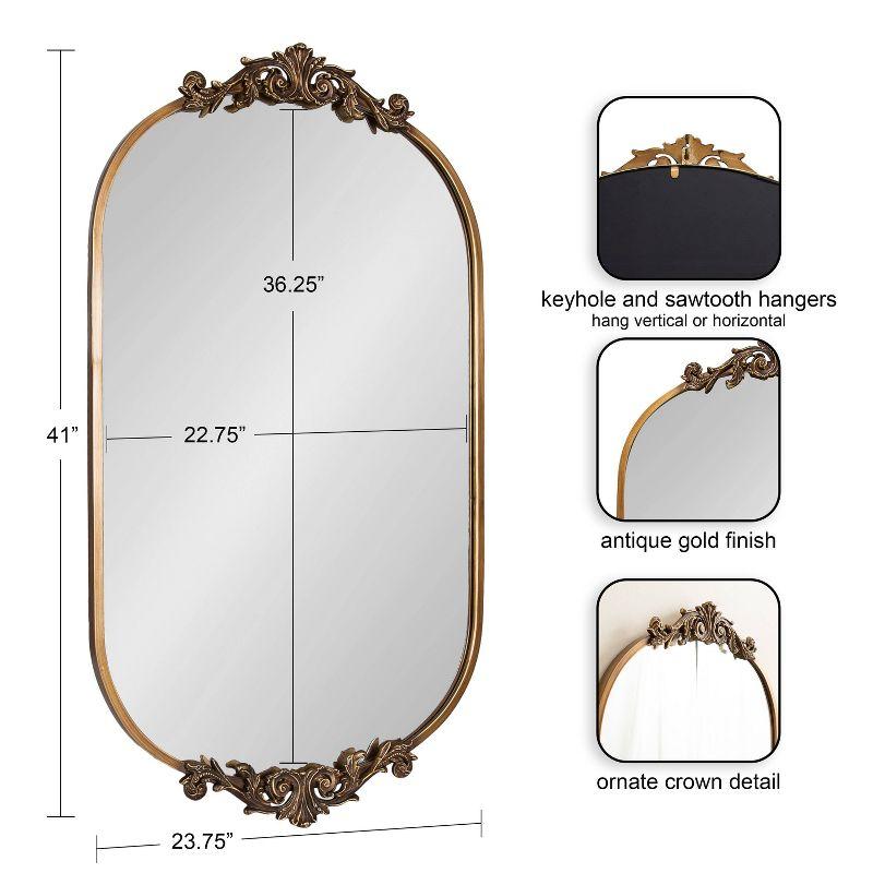 Arendahl 24" x 41" Gold Baroque-Inspired Vanity Mirror