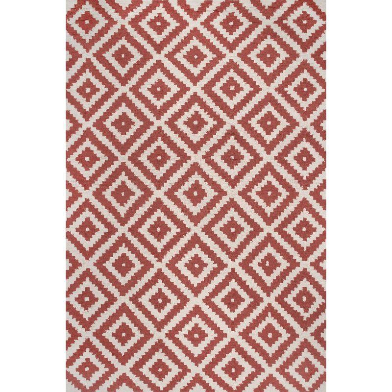 nuLOOM Kellee Hand Tufted Geometric Wool Area Rug