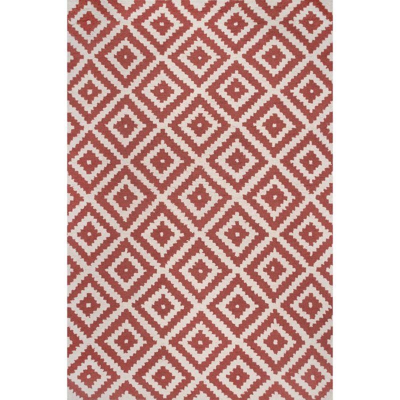 nuLOOM Kellee Hand Tufted Geometric Wool Area Rug