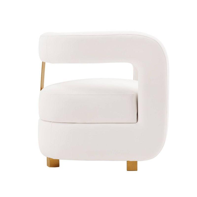 Amirah Modern Velvet Upholstered Accent Chair - Manhattan Comfort