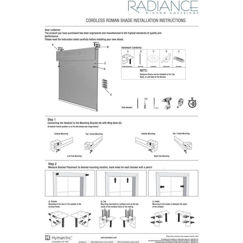 Radiance Newport 23x64-in Cordless Driftwood Roman Shade