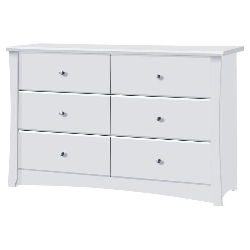 Crescent 6 Drawer Double Dresser