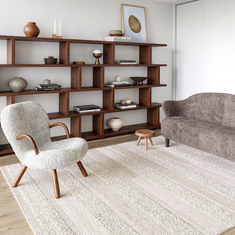 Jermund Textured Cotton-Blend Area Rug