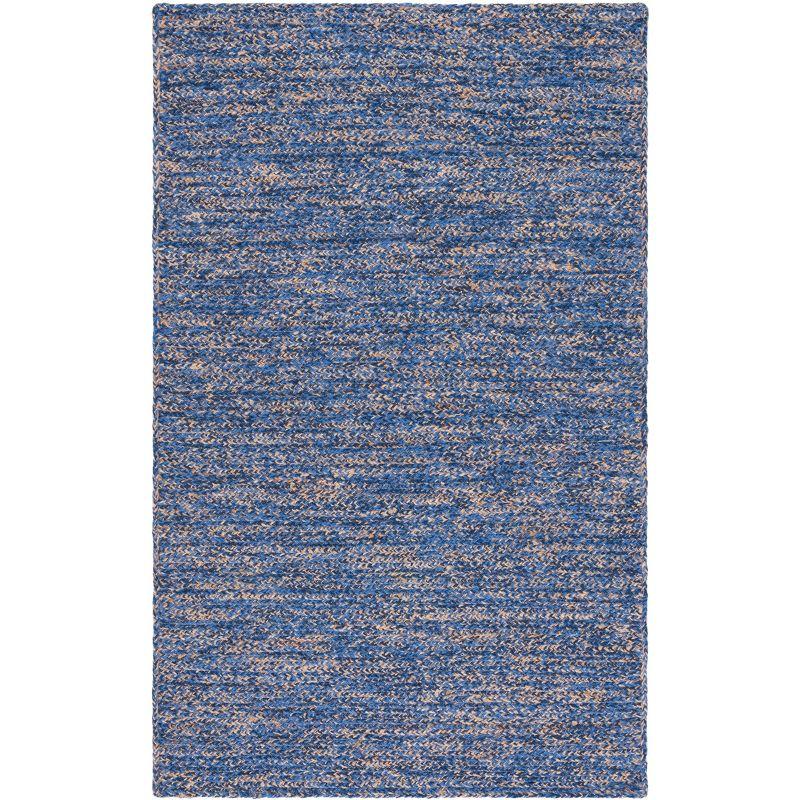 Natural Fiber NFB950 Hand Loomed Area Rug - Blue/Natural - 5'x8' - Safavieh.