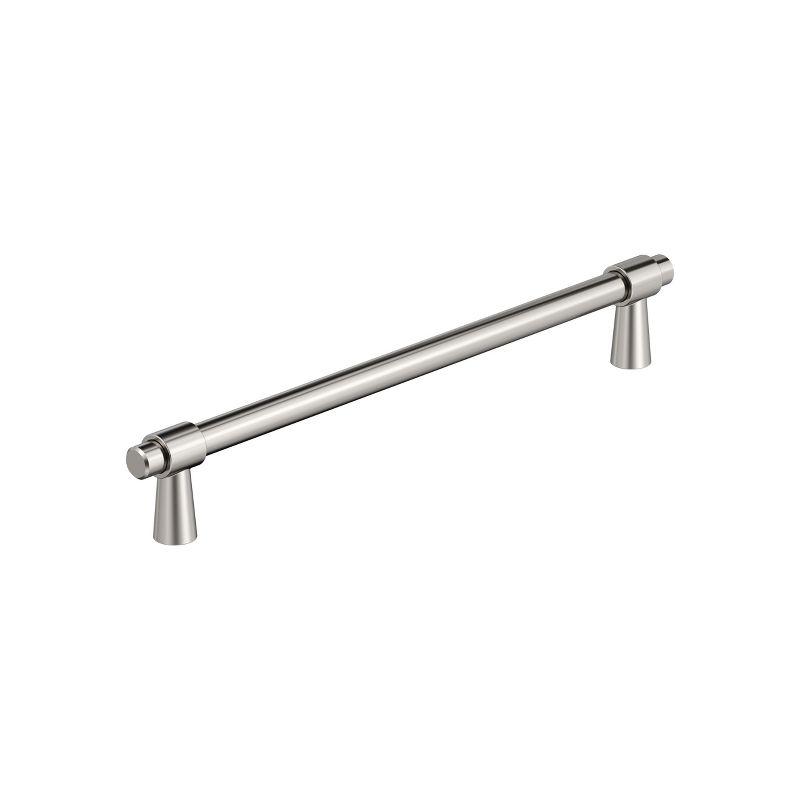 Amerock Destine 7-9/16 inch (192mm) Center-to-Center Polished Nickel Cabinet Pull