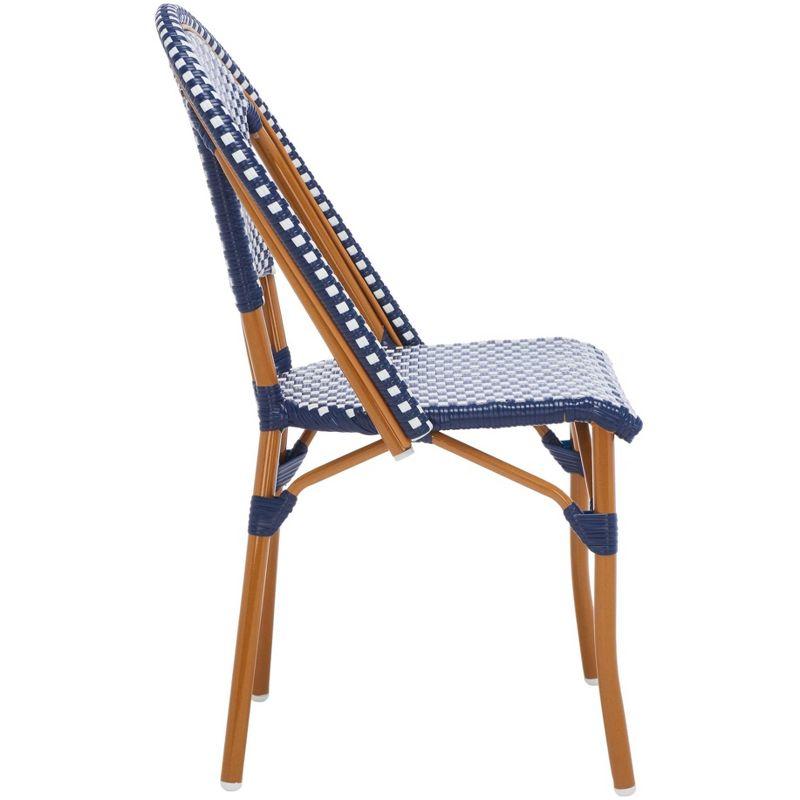 California Side Chair (Set Of 2) - Indoor/Outdoor - PAT7530 - Blue/White - Safavieh