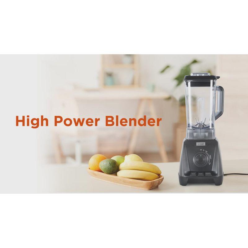 COMMERCIAL CHEF High Power Blender 1200W with Steel Housing, Black