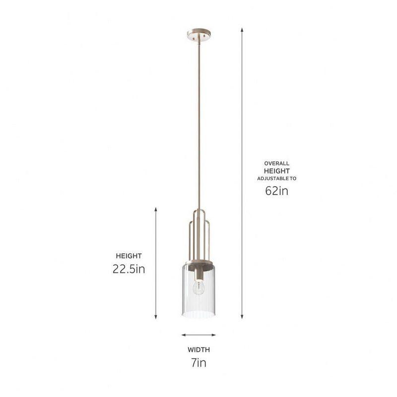 Kichler Lighting Kimrose 1 - Light Pendant in  Polished Nickel