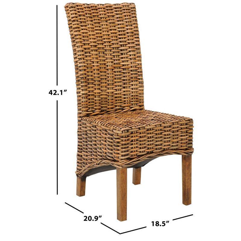 Isla Dining Chair (Set of 2) - Brown - Safavieh