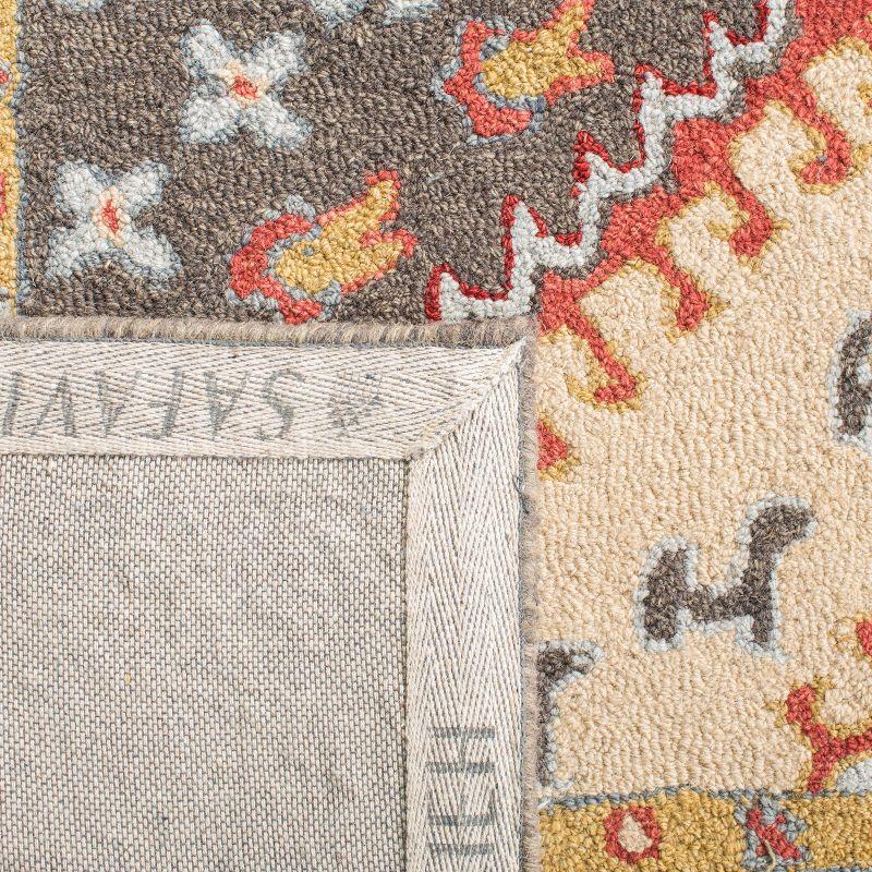 Aspen APN801 Hand Tufted Indoor Accent Rug - Red/Ivory - 2'3"x4' - Safavieh