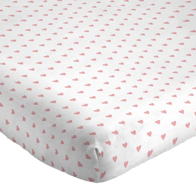 Saturday Park Hearts 100% Organic Cotton Sheet Set