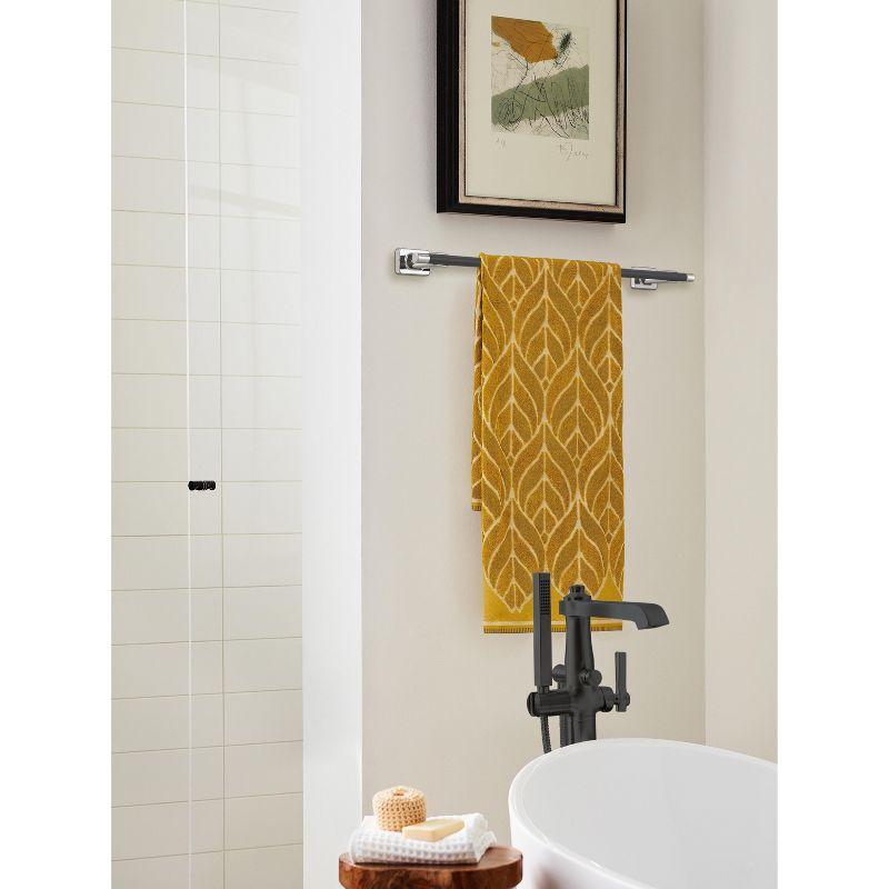 Amerock Esquire Polished Nickel/Black Bronze 24 inch (610mm) Towel Bar