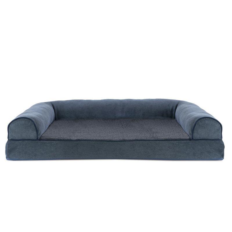 Large Orion Blue Orthopedic Elevated Pet Sofa Bed