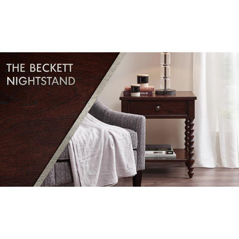 Beckett One Drawer Solid Wood Nightstand