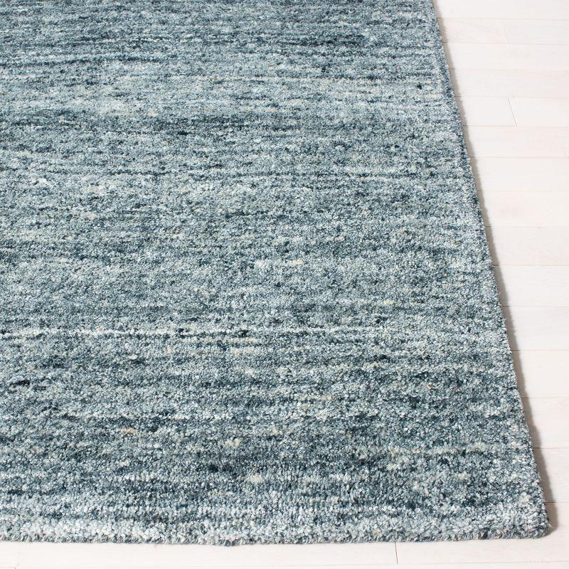 Moniz Handmade Tufted Wool Navy Area Rug