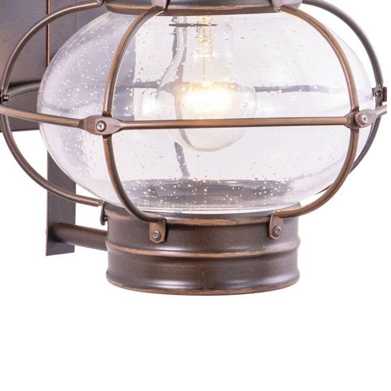 Chatham Coastal Burnished Bronze Outdoor Wall Lantern