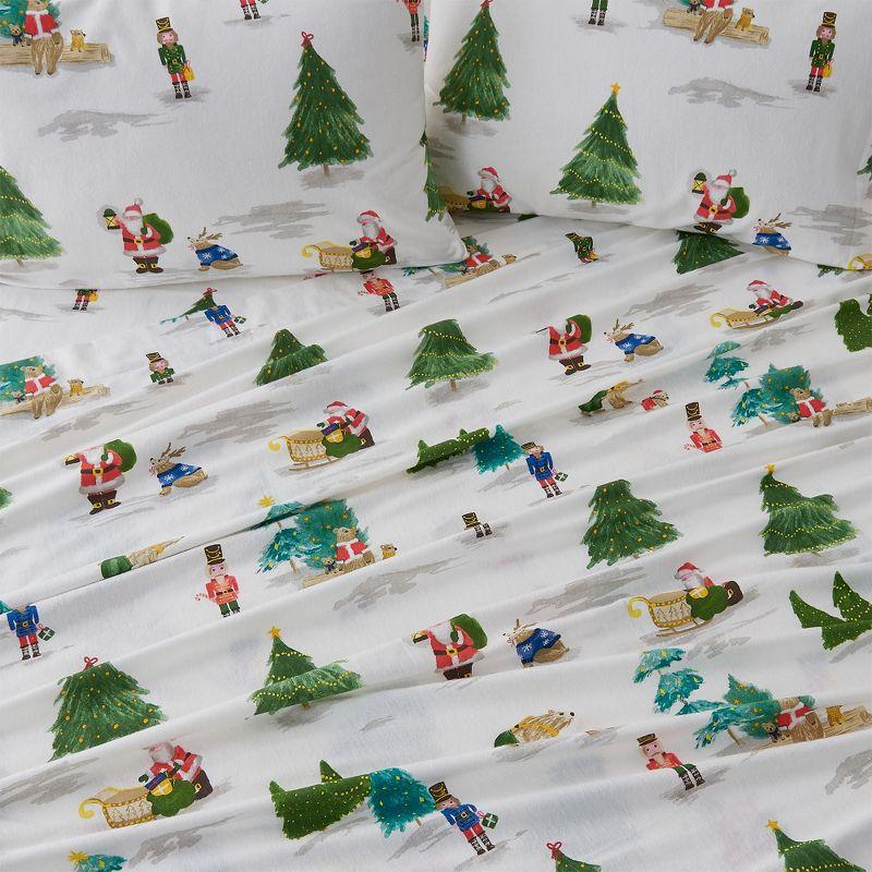 100% Cotton Christmas Flannel Sheets - Great Bay Home