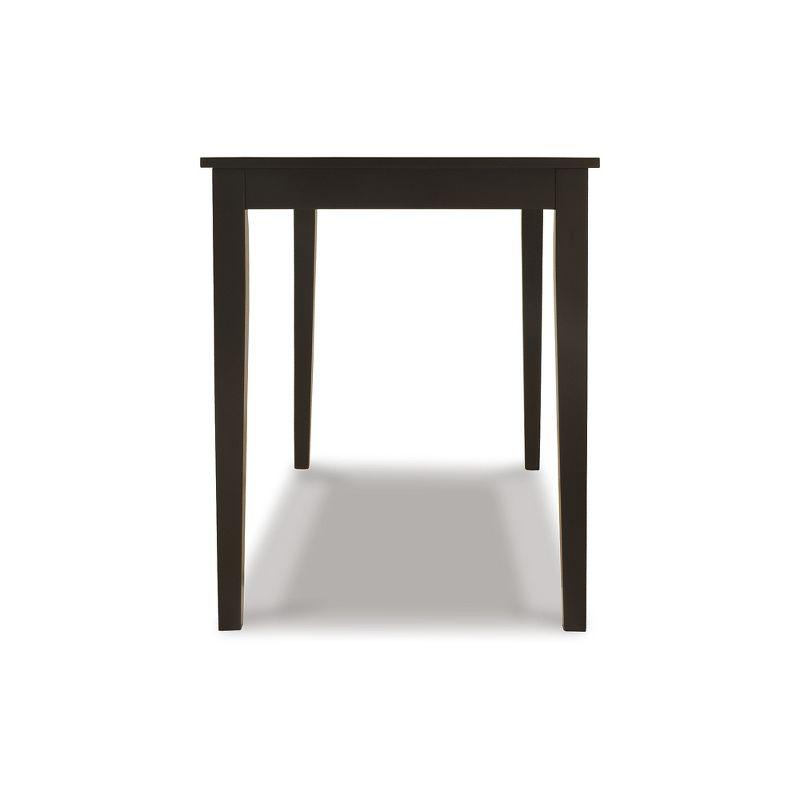 Signature Design by Ashley Contemporary Kimonte Dining Table, Dark Brown