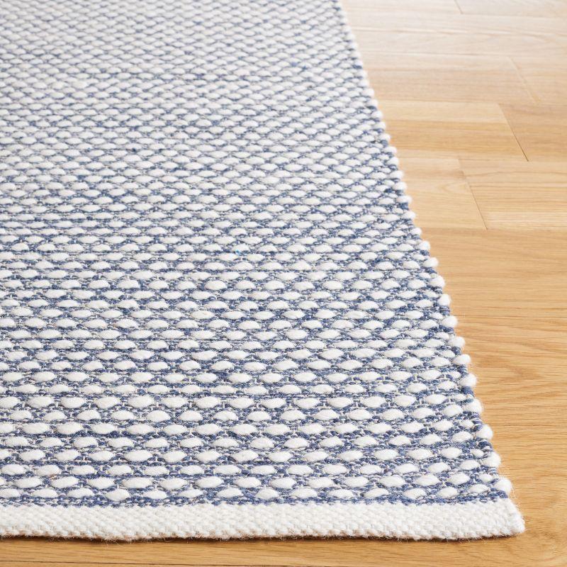 Vermont VRM650 Flat Weave Indoor Area Rug - Navy - 6'x6' - Safavieh