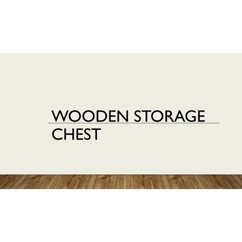 Carolina Living Veranda Storage Chest Black: Modern Design, Bedroom Linen & Sheet Organizer, Wood Frame