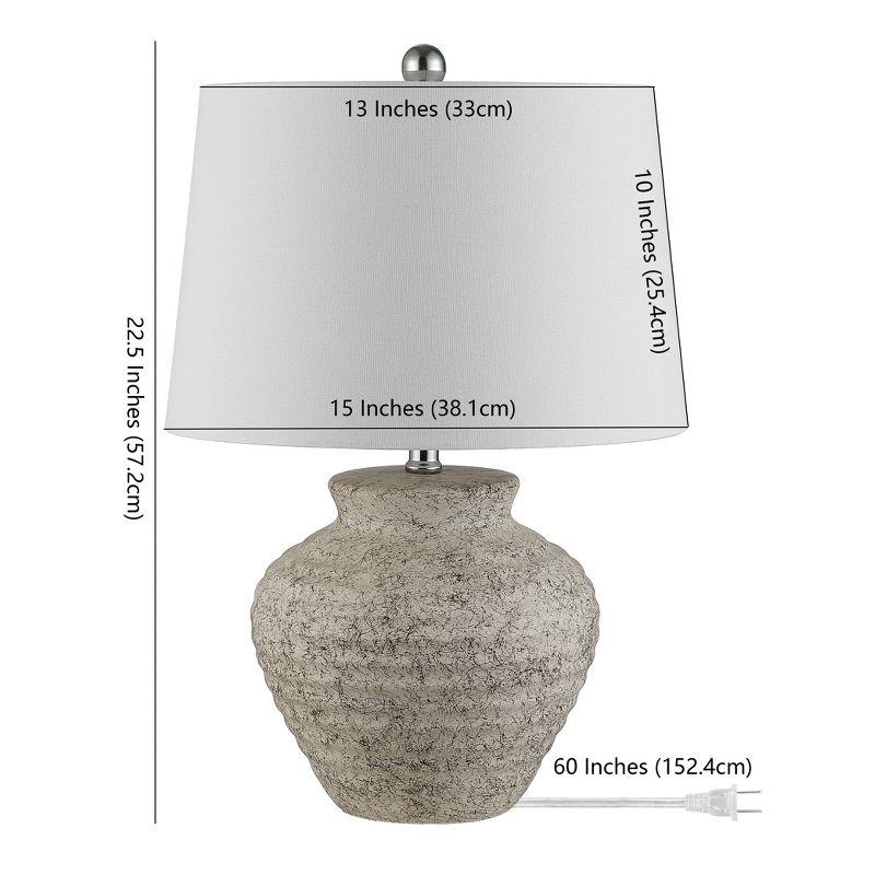 Ledger Ceramic Table Lamp - Light Grey - Safavieh.