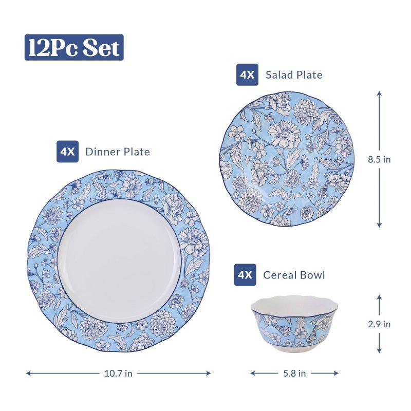 Cleremont Light Blue 12 Pc Dinnerware Set