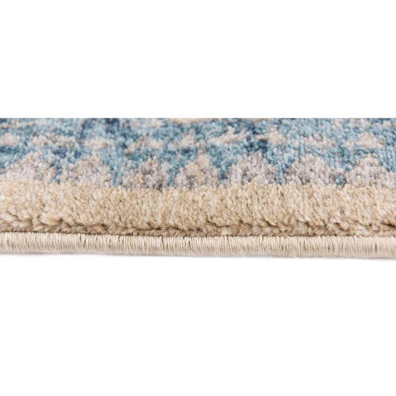 Unique Loom 4' 1 x 6' 1 Beige Salzburg Aigen Area Rug