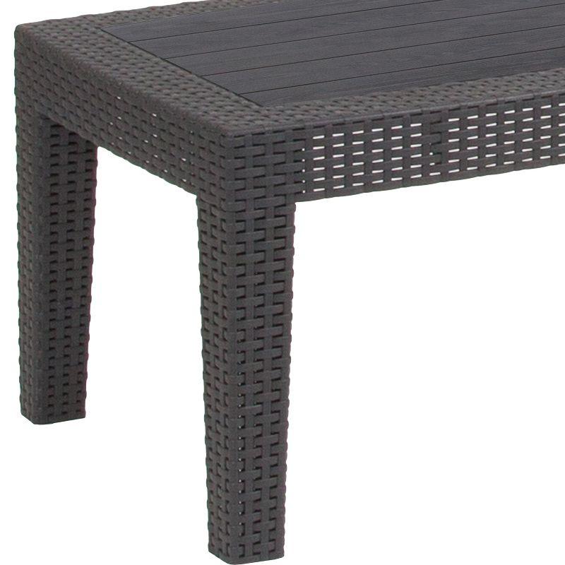 Flash Furniture Rattan Coffee Table