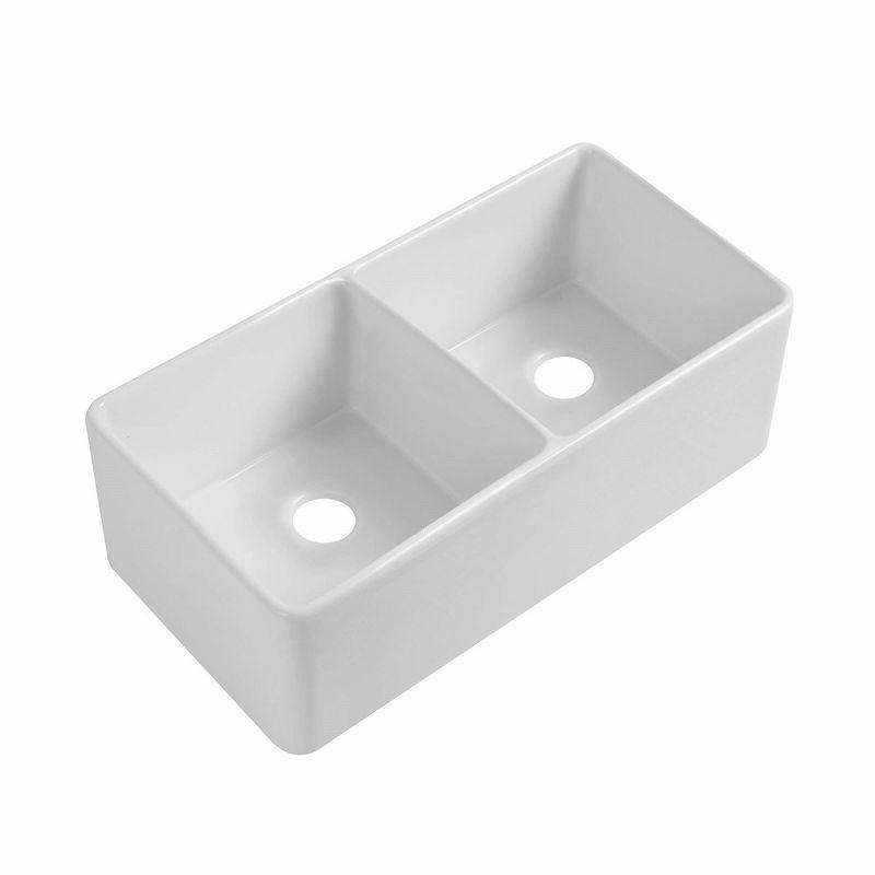 Fireclay Kitchen Sink - Double Bowl