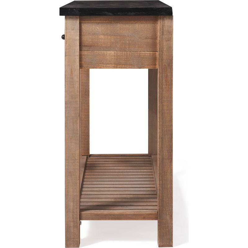 ClickDecor Eugene Console Table Brown: Modern Wood Entryway Furniture, Spot Clean, 1 Year Warranty